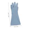 TOPPERFUN 4 Pairs Reusable PVC Kitchen and Dishwashing Gloves, Household Cleaning Gloves, Size S view 2