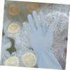 TOPPERFUN 4 Pairs Reusable PVC Kitchen and Dishwashing Gloves, Household Cleaning Gloves, Size S view 4