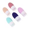 DEARMAMY 5-Piece 37 ml Silicone Refillable Travel Bottles, Lightweight and Portable, for Cosmetics and Shower Gel, Random Colors view 1