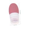 DEARMAMY 5-Piece 37 ml Silicone Refillable Travel Bottles, Lightweight and Portable, for Cosmetics and Shower Gel, Random Colors view 2