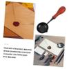 Artibetter Nonstick Wax Seal Melting Spoon with Wooden Handle view 3