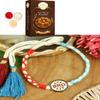 Ghasitaram Gifts Jaiccha Rakhi for Brother – Premium Thread-Weave Rakhi with 400 g Besan Barfi view 1
