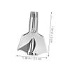 Manual Stainless Steel Nose Hair Trimmer for Men, Portable, Silver view 2
