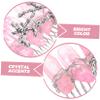 VALICLUD Crystal Hair Comb with Teeth, Bridal Gemstone Comb for Women view 3