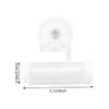 Wall-Mounted Rolling Toothpaste Tube Squeezer with Suction Cup, White view 2
