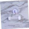 Wall-Mounted Rolling Toothpaste Tube Squeezer with Suction Cup, White view 4