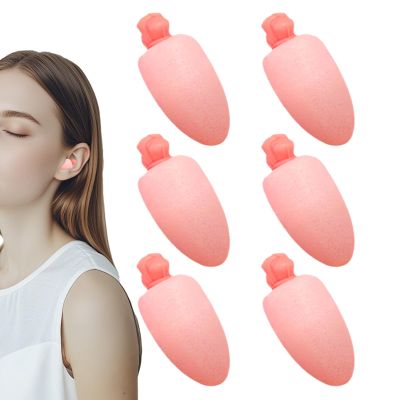 6 Soft Reusable Earplugs