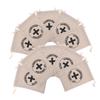 Sosoport 10-Piece Cotton Drawstring Bags with Cross Motif view 1