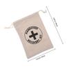Sosoport 10-Piece Cotton Drawstring Bags with Cross Motif view 2