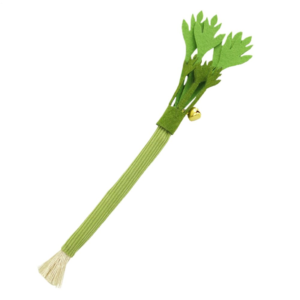 Catnip Toy | Interactive Celery Cat Toy Stick with Bell