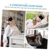 FOYTOKI Black Cotton Sleep Mask for Travel view 3