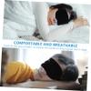 FOYTOKI Black Cotton Sleep Mask for Travel view 4