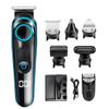 5-in-1 Stainless Steel Hair Clipper, Black, LCD Display view 1