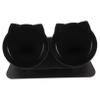 Plastic Elevated Double Dog Bowl with Christmas Design view 1