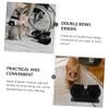 Plastic Elevated Double Dog Bowl with Christmas Design view 3