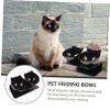 Plastic Elevated Double Dog Bowl with Christmas Design view 4