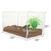 Generic Reptile Terrarium Transparent Feeding Box for Small Reptiles, Spiders, Geckos and Horned Frogs view 2