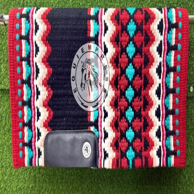 EQUIEMPRESS Top Wool Pad Sensor Flex Western Saddle Pad, New Zealand Wool, A-928 (36 x 36 in)