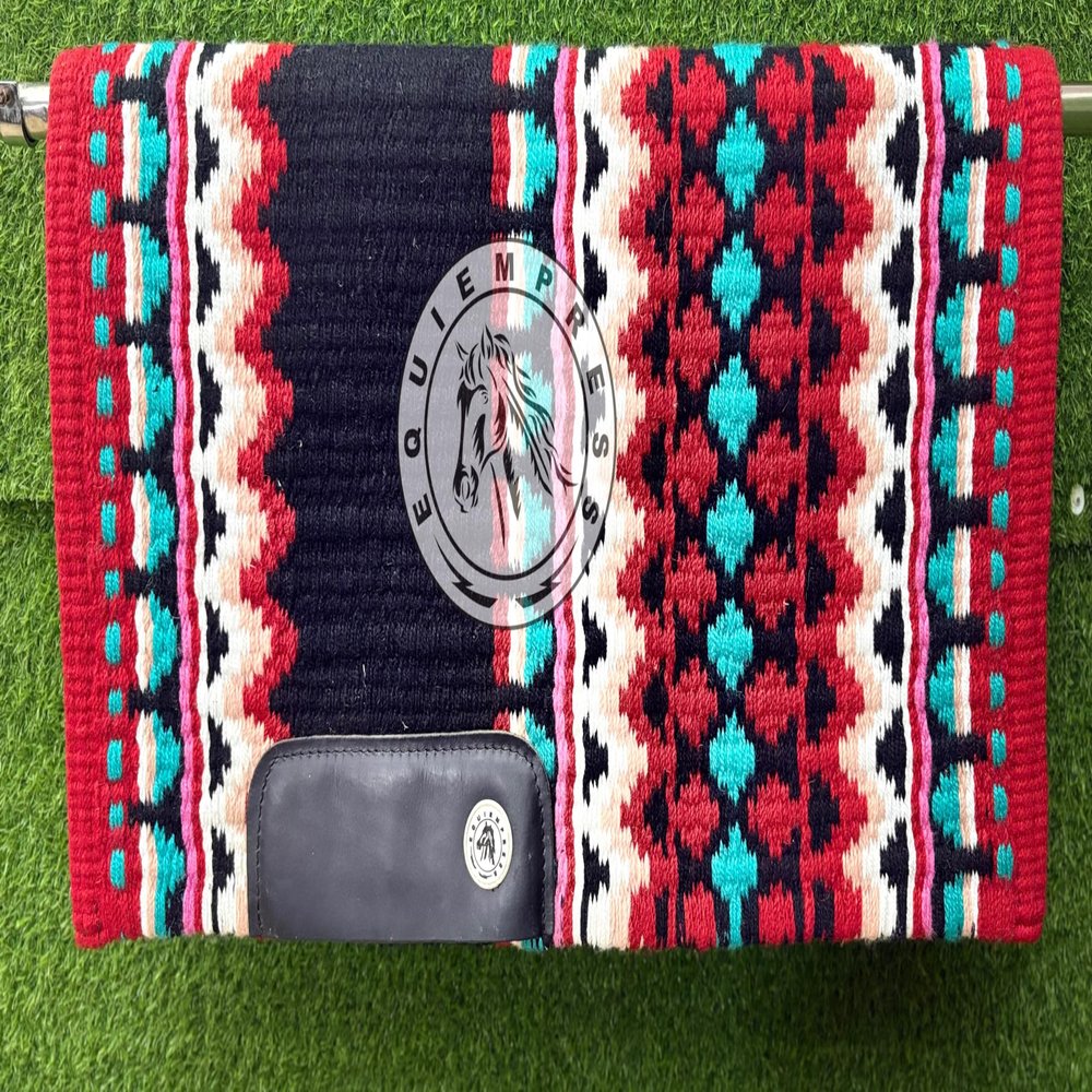EQUIEMPRESS Top Wool Pad Sensor Flex Western Saddle Pad, New Zealand Wool, A-928 (36 x 36 in)
