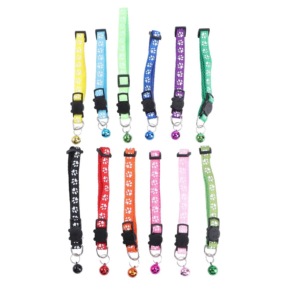 FUTUREORYY 12-Piece Cat Collar Set with Bell