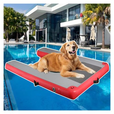 Inflatable Dog Ramp, Foldable and Reusable, with EVA Non-Slip Pad and Handle