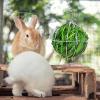 Bunny Hay Holder Ball, Metal Hanging Feeder Toy view 2