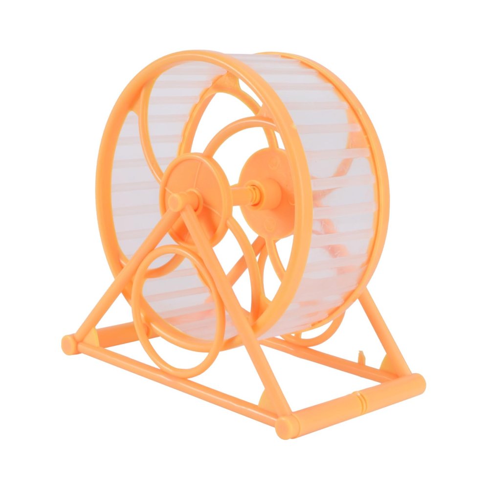 Quiet Plastic Hamster Wheel for Small Animals, Yellow
