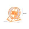 Quiet Plastic Hamster Wheel for Small Animals, Yellow view 2