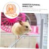 Quiet Plastic Hamster Wheel for Small Animals, Yellow view 3