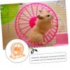 Quiet Plastic Hamster Wheel for Small Animals, Yellow view 4