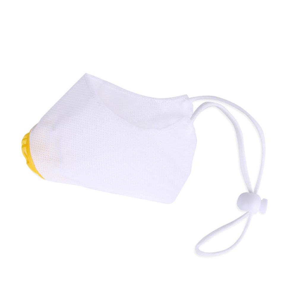 Highly Breathable Dog Masks, White Fleece, 2 Pieces