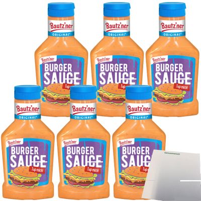 usy Bundle: Bautzner Burger Sauce 6-Pack (6 x 300 ml Bottles) + usy Block