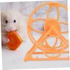 Quiet Hamster Exercise Wheel for Small Animals, Plastic, Yellow view 3