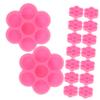 200-Piece Pink Plastic Eyelash Extension Tool Set view 1