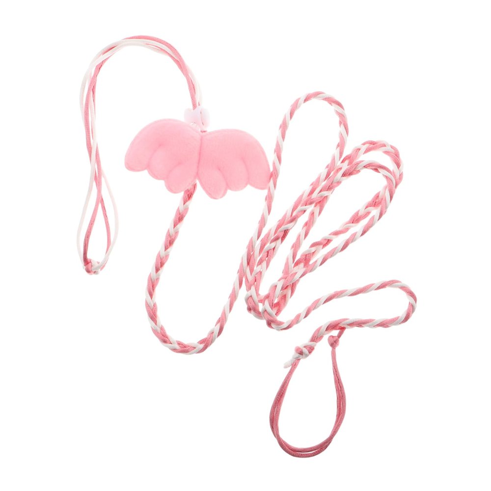 Adjustable-Length Hamster Leash and Harness, Pink