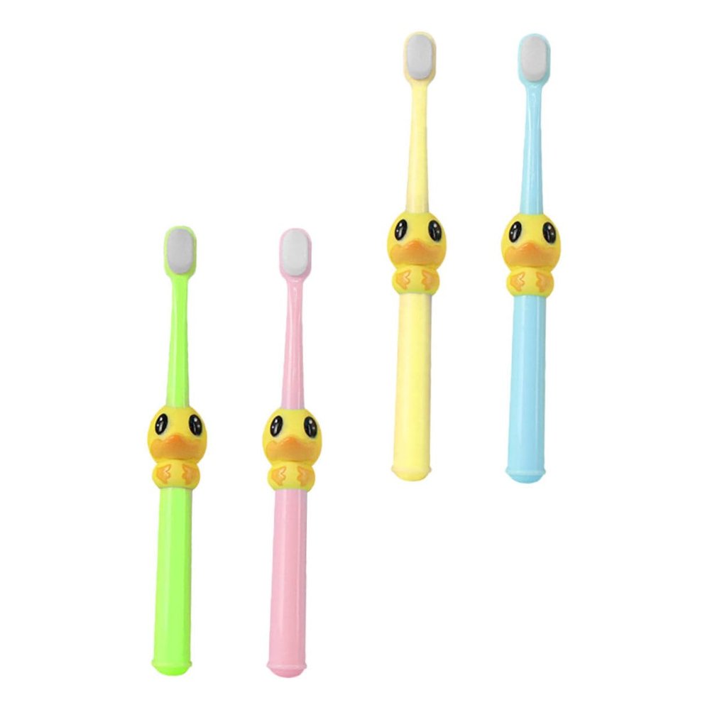 4-Pack Children's Toothbrushes with Cartoon Designs, PP