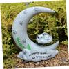 JOINPAYA Moon-Shaped Resin Cat Memorial Stone for Home and Garden view 2