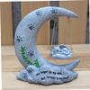 JOINPAYA Moon-Shaped Resin Cat Memorial Stone for Home and Garden view 3
