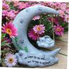 JOINPAYA Moon-Shaped Resin Cat Memorial Stone for Home and Garden view 4