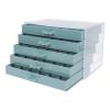 PACKOVE Green Nail Art Accessory Storage Box, Portable Plastic Organizer with 120 Compartments view 1