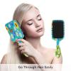 Wildflower Hair Brush, Colorful 3D Anti-Static Travel Brush for Women view 3