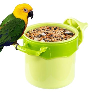 Budgie Feeding Station, Precise Cockatiel Feeder with Anti-Clogging Bowl