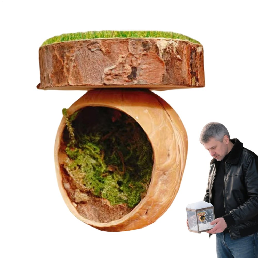 Magnetic Spider Hide, Handmade Habitat for Tarantulas, Amphibians and Small Pets