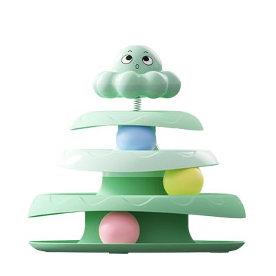 3-Tier Cat Ball Track Toy
