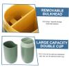 NULYLU 2-Pack Travel Toothbrush Holders, Lightweight Plastic, Secure Closure, Green and Blue view 2