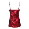 Generic Women's PU Strapless Lingerie Set, Patent-Look Underwear Dress (Red-4, M) view 2
