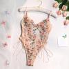 Generic Women's Lingerie Dress, Butterfly Print Sheer Mesh Strap Set (XXXL) view 4