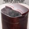 Failjierue Portable Wooden Foot Bath Bucket with Lid, 34 x 25 cm view 3