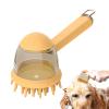 Dog Bath Brush with Soap Dispenser – Ergonomic view 1