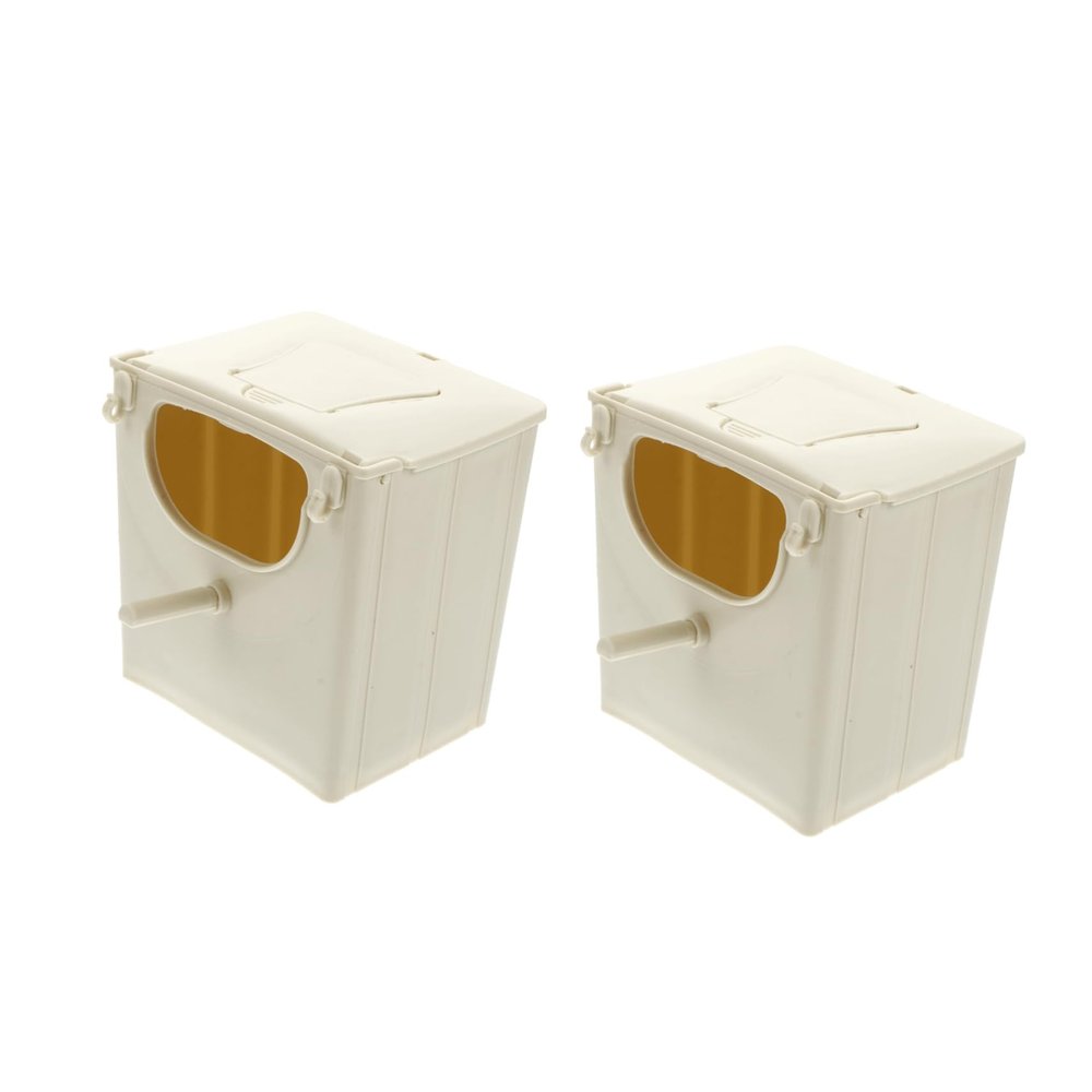 SOIMISS 2-Pack Hanging Birdhouses and Nesting Boxes for Budgies and Small Parrots
